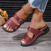 Fashion Hot Sale Women's Shoes Large Size Women's Slippers Platform Casual Slippers Women Buckle Wedges Light Outdoor Ladies Shoes