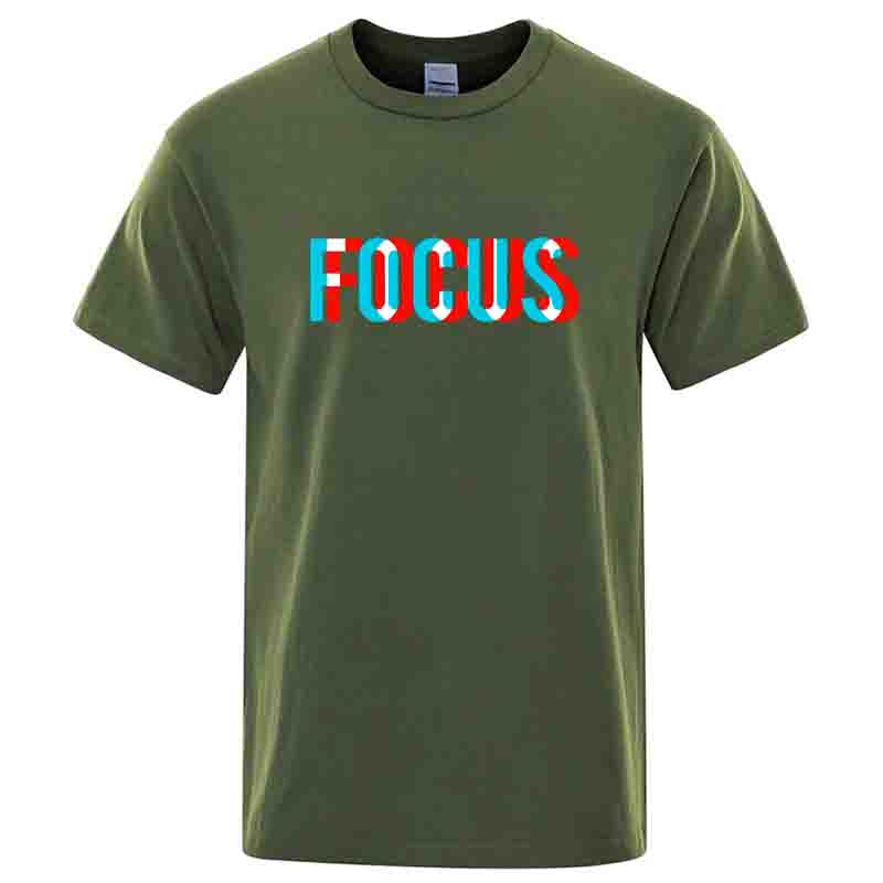 Summer Mens Tshirt High Quality 100 Cotton Loose Focus Print Men Top Casual Loose Oneck Men Short Sleeve Tshirt Male Tees