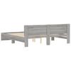 Bed Frame with Headboard Grey Sonoma 180x200 cm