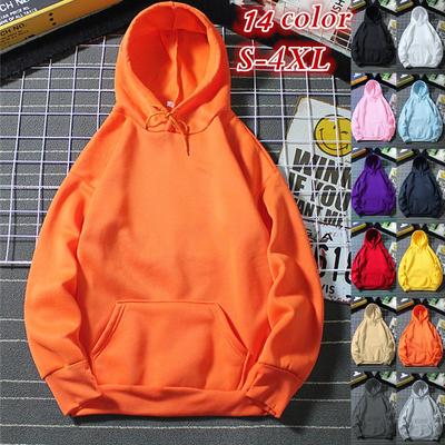 Весенне-осенний новый модный женский однотонный свитер с капюшоном и карманами, длинными рукавами, повседневный свободный топ