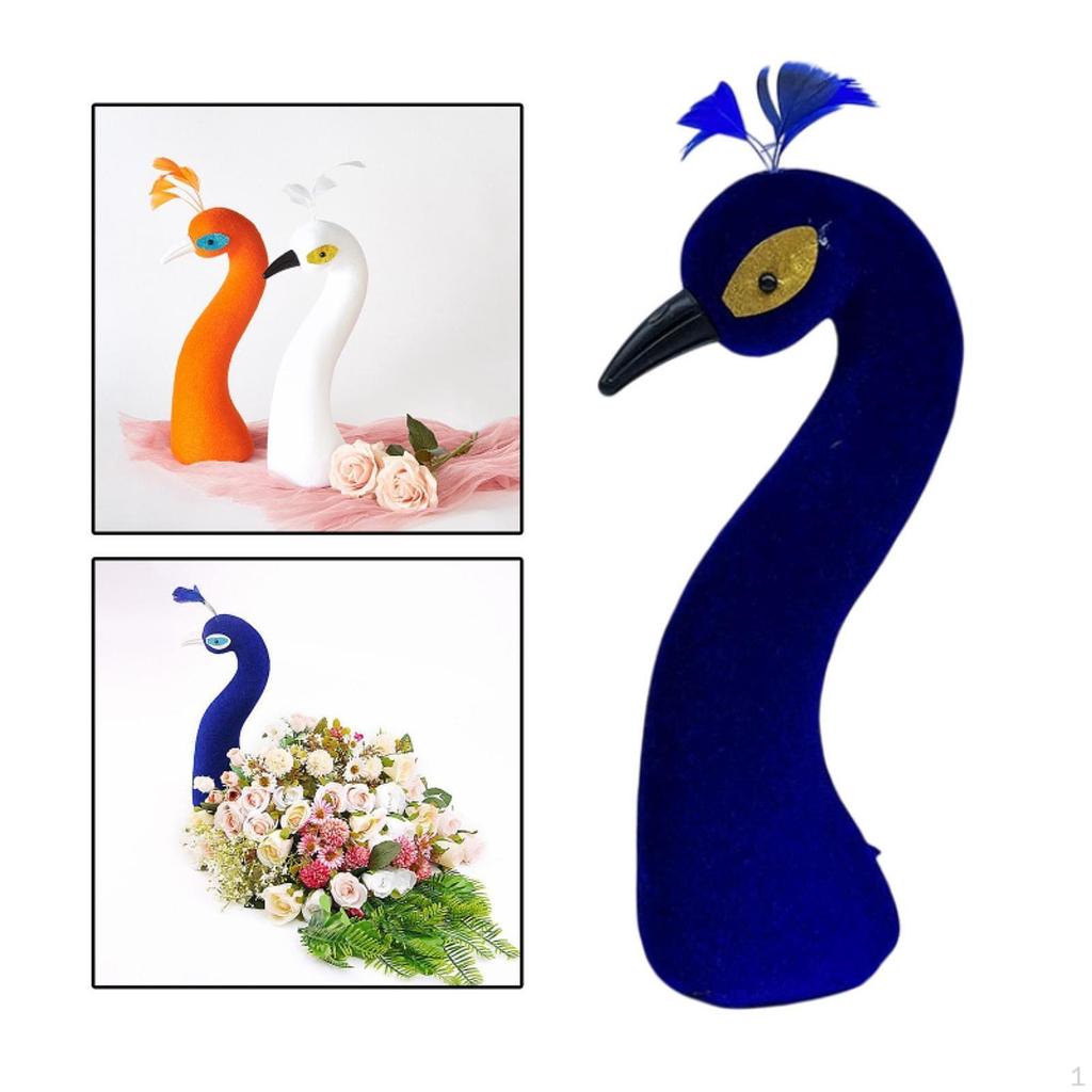 Decorative Peacock Head with Floral Design for Special Occasions