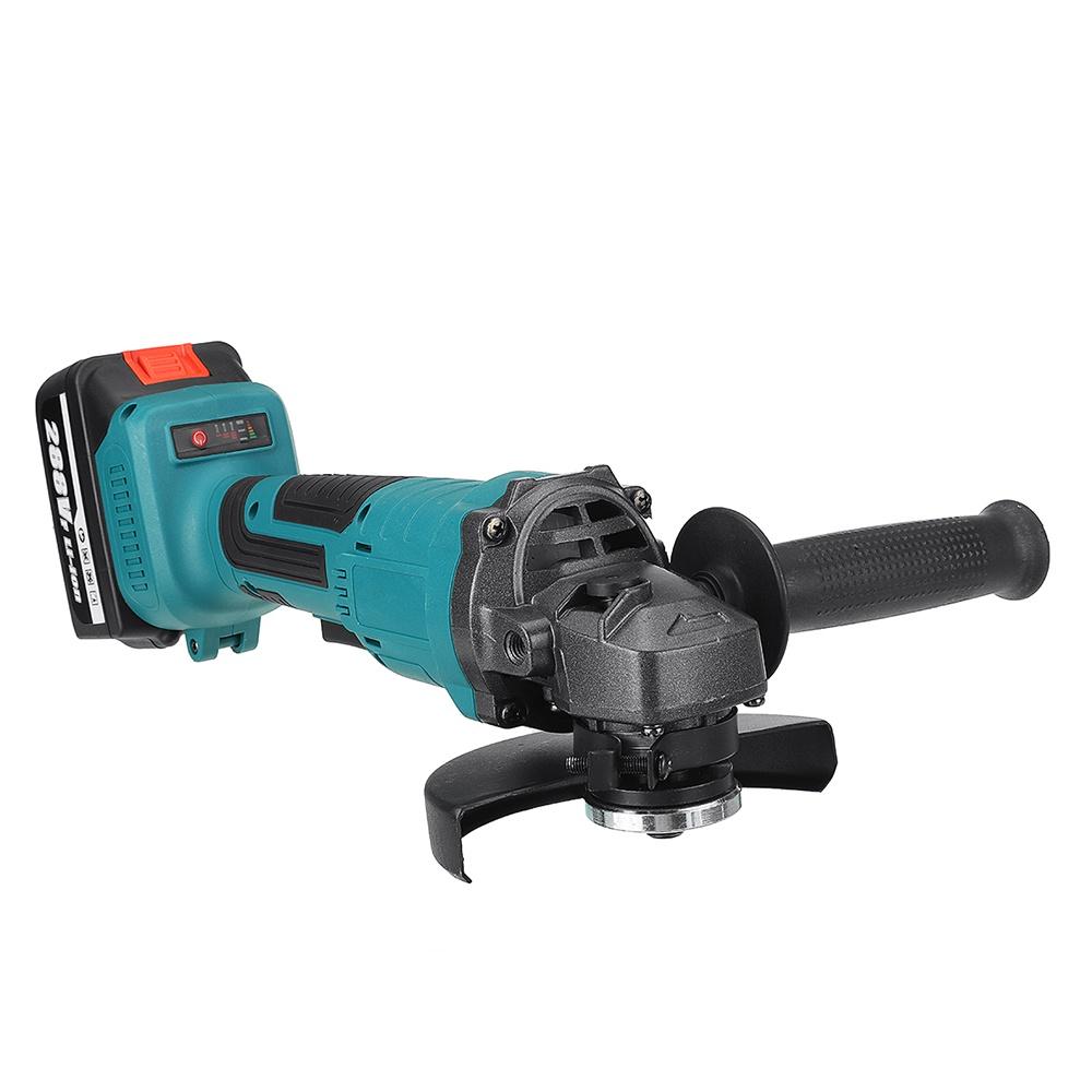 100/125 мм Аккумуляторная угловая шлифовальная машина для полировки, электроинструменты 21000RMP, аккумуляторная электрическая шлифовальная машина для резки