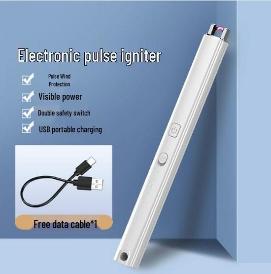 Перезаряжаемая зажигалка для ароматических свечей с длинной ручкой – Электронная импульсная удлиненная зажигалка для газовых плит