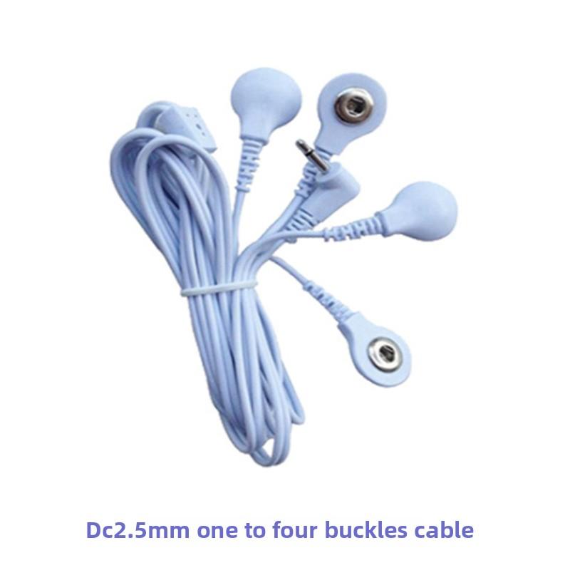 Массажный выходной шнур с застежкой 2,5 головки Шнур-застежка один-к-двум, Электродный шнур-застежка Импульсный электродный шнур-застежка