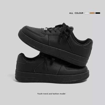 Мужская обувь лето 2025 новая повседневная на плоской подошве универсальная маленькая черная обувь дышащая белая обувь платформа спортивные нишевые кеды женщины