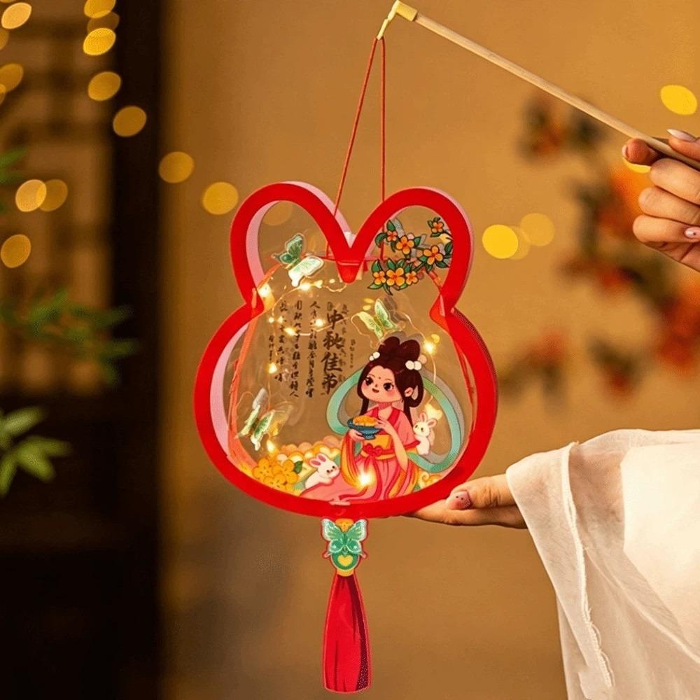 Glow In The Dark Rabbit Lantern Festive Lighting Glowing Lantern Mid-Autumn Festival
