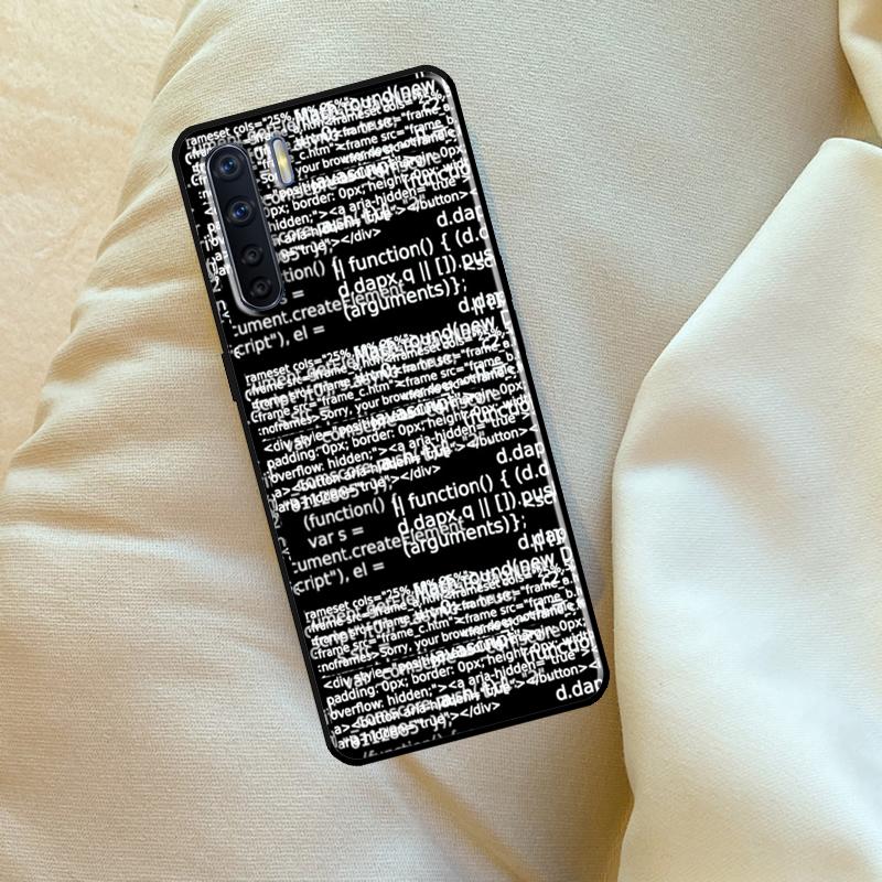 Programming Languages Case For Oppo A6 A5 Pro A15 A57 A17 A54 A74 A94 A76 A16 A96 A40 A60 A80 A18 A38 A58 A78 A98