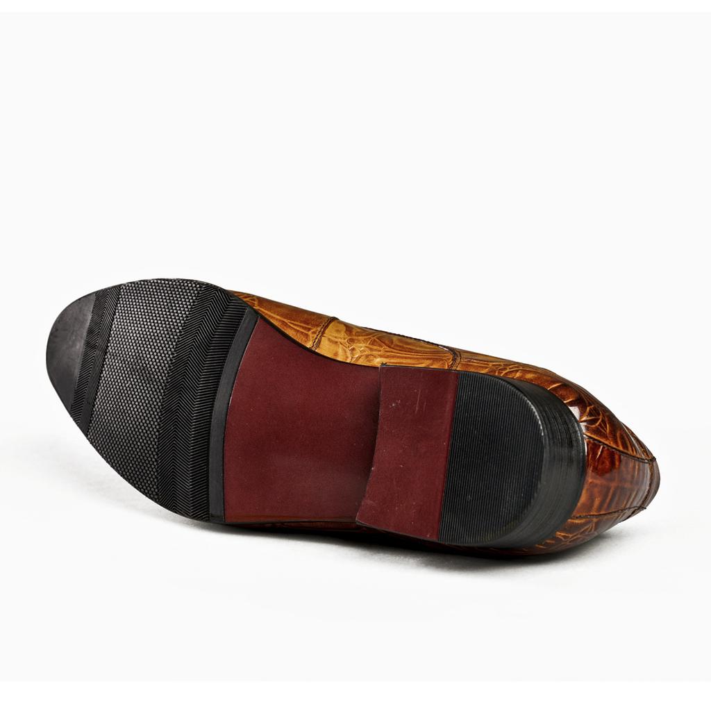 Leather Shoes Men'S British Trend Wedding Business Casual Shoes Genuine Leather Crocodile Pattern Men'S Derby Shoes Handmade Men'S Shoes