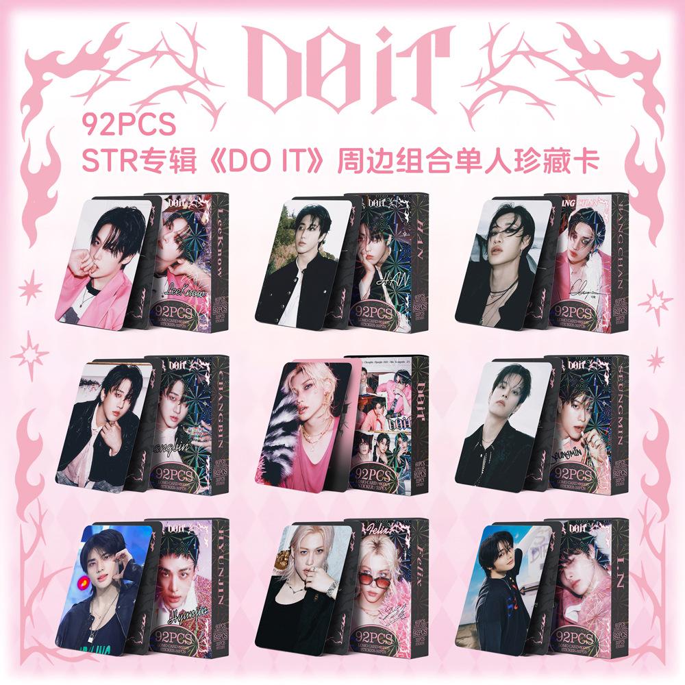 92 шт. Коллекция карт Skzoo Straykids Новая эксклюзивная фотокарточка Doit Феликс Хан I. Наклейка со звездой Периферия Lomo-карточка