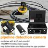 Мини портативная камера для осмотра трубопроводов, дренажная канализация, промышленный эндоскоп с монитором 20 м