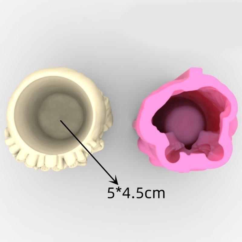 Flower Pot Silicone Mold Angel Girl Succulent Planter Concrete Mold DIY Craft Resin Epoxy Mold DIY Pen Holder Decoration