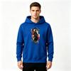 Men's Samurai Dragon Print Pullover Hoodie Casual Long Sleeve Streetwear Sweatshirt