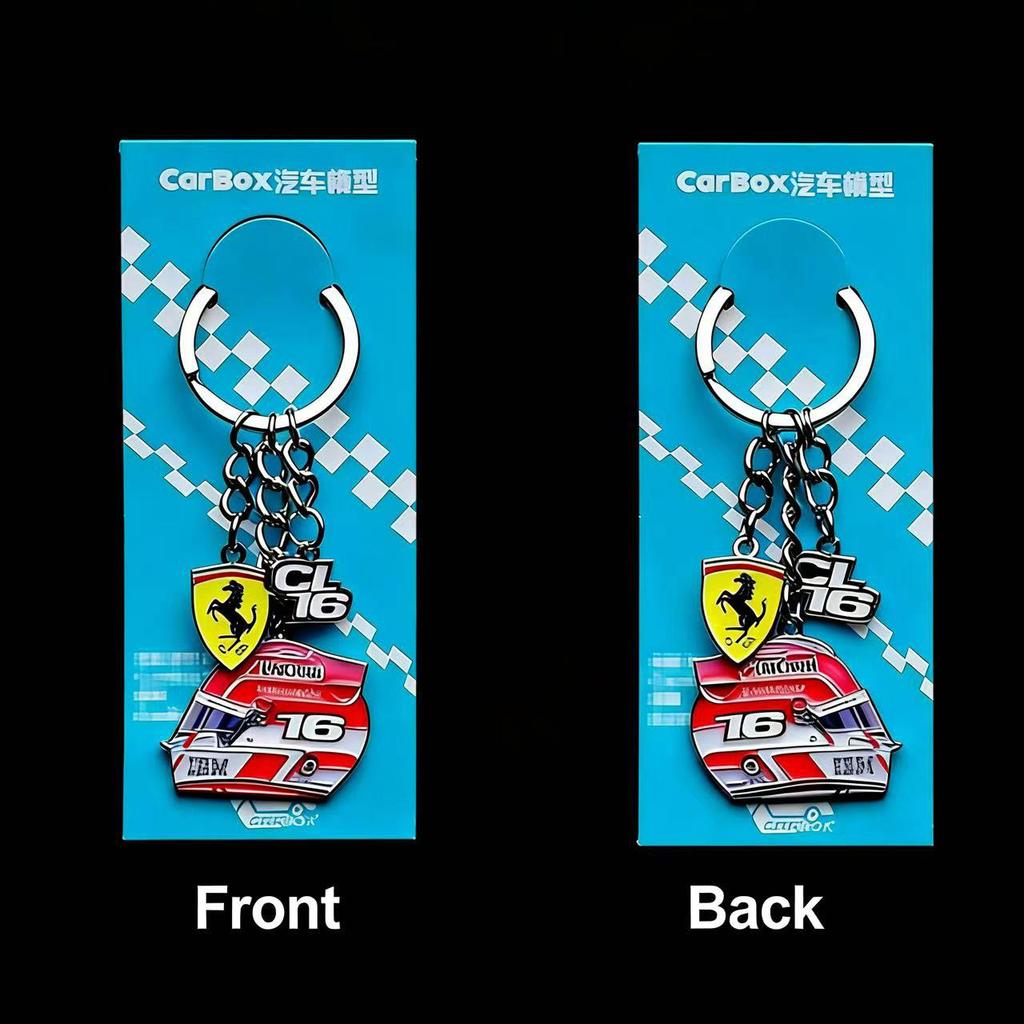 1 шт. Брелок-брелок для ключей, подвеска, украшение, подарок, шлем для гонок Ferrari, Шарль Леклер, для Ferrari Roma Spider, LaFerrari, Monza SP2, F80