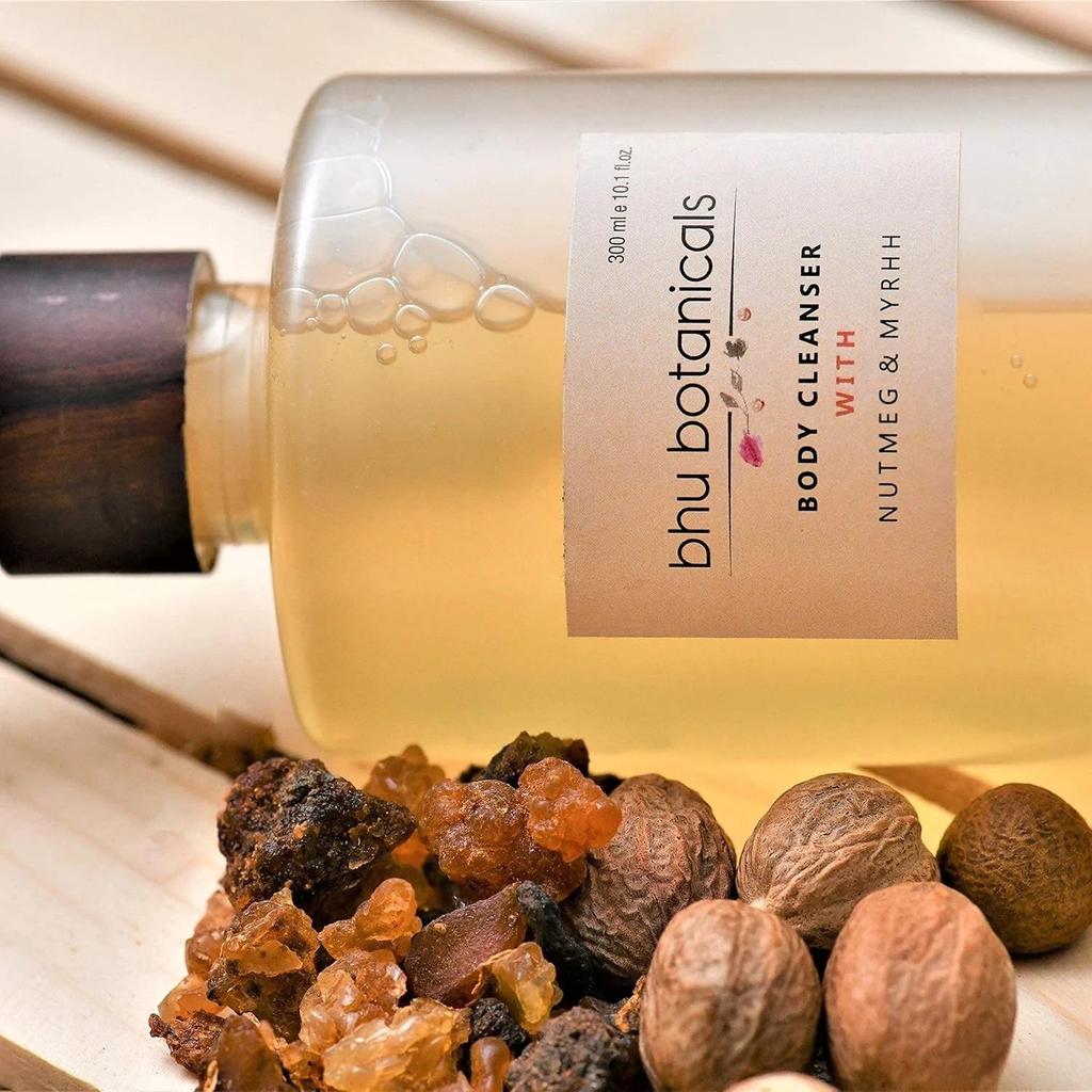 Bhu Botanicals Body Cleanser With Nutmeg, Myrhh 300ml