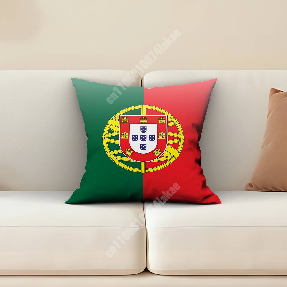 Portugal Futebol CR Soccer Pillow Cover Sofa Couch Cushion Case Home Living Room Decoration