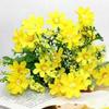 Искусственные цветы 28 головок Центральная часть стола Яркий цвет Один букет 7 веток Шелковый искусственный декоративный цветок для свадьбы