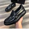 Европейские туфли King Foot с легкой толстой подошвой, увеличивающей высоту, повседневные туфли из коровьей кожи, мужские туфли с одной педалью