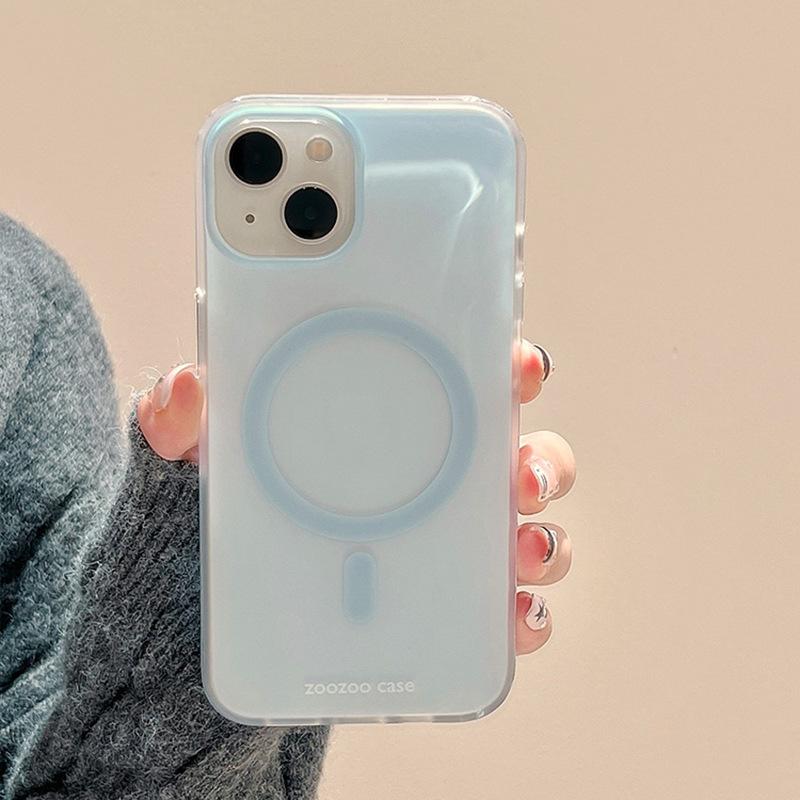 Ins Wind Macaron подходит для Apple 15 чехол для мобильного телефона с магнитной присоской IPhone14 Candy Color 16 Promax Hard Case 13