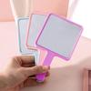 Makeup Mirror with Handle Good Grip Barber Hairdressing Handheld Mirror Square Makeup Vanity Mirror Salon Accessories