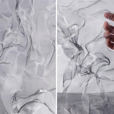 1x1m дизайнерская металлическая ткань художественный материал облако форма жесткие металлические ткани DIY швейная гибкая проволочная сетка домашний декор