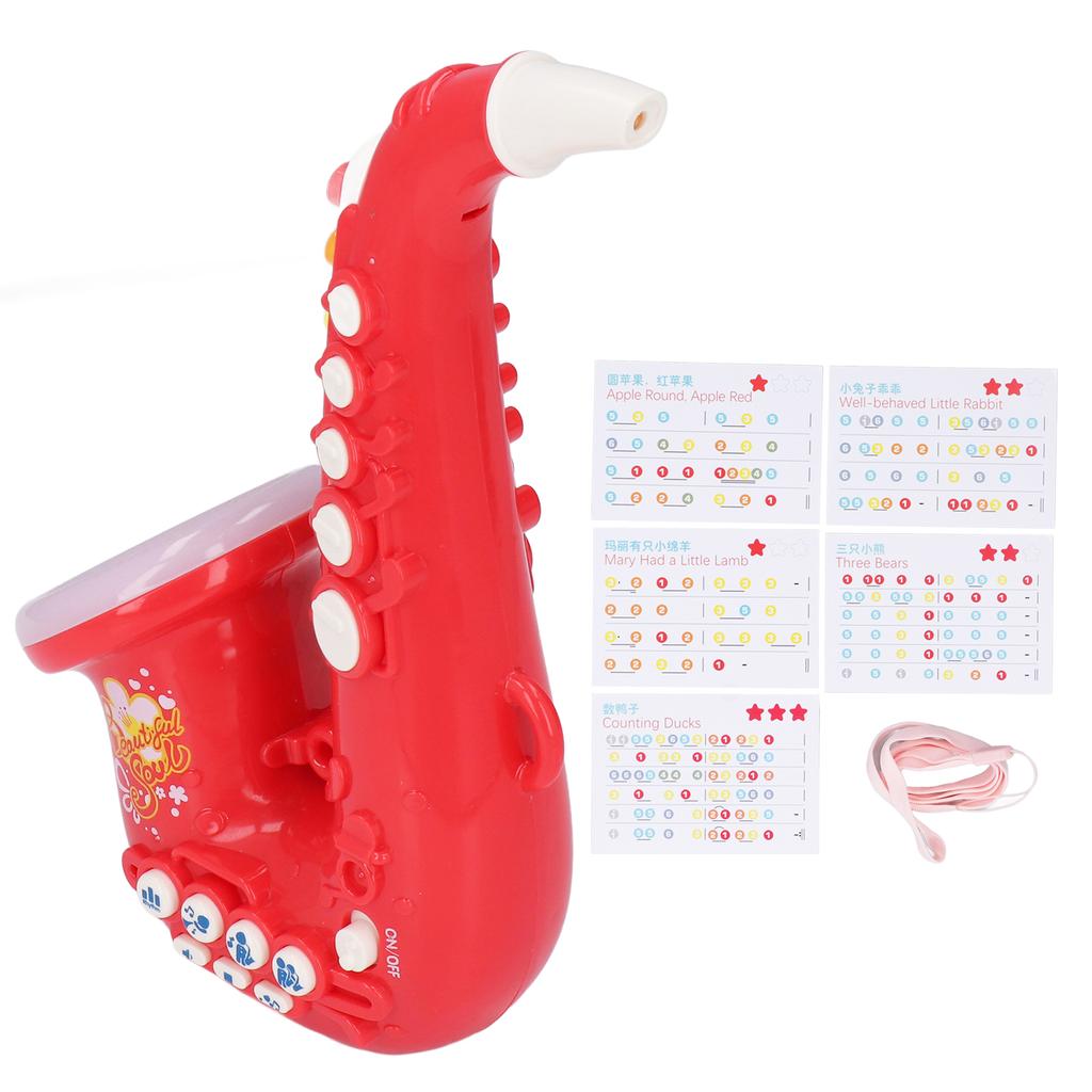 Детский игрушечный саксофон Мальчики Девочки Прекрасный Музыкальный инструмент Игрушка Подарок на день рождения для вечеринки