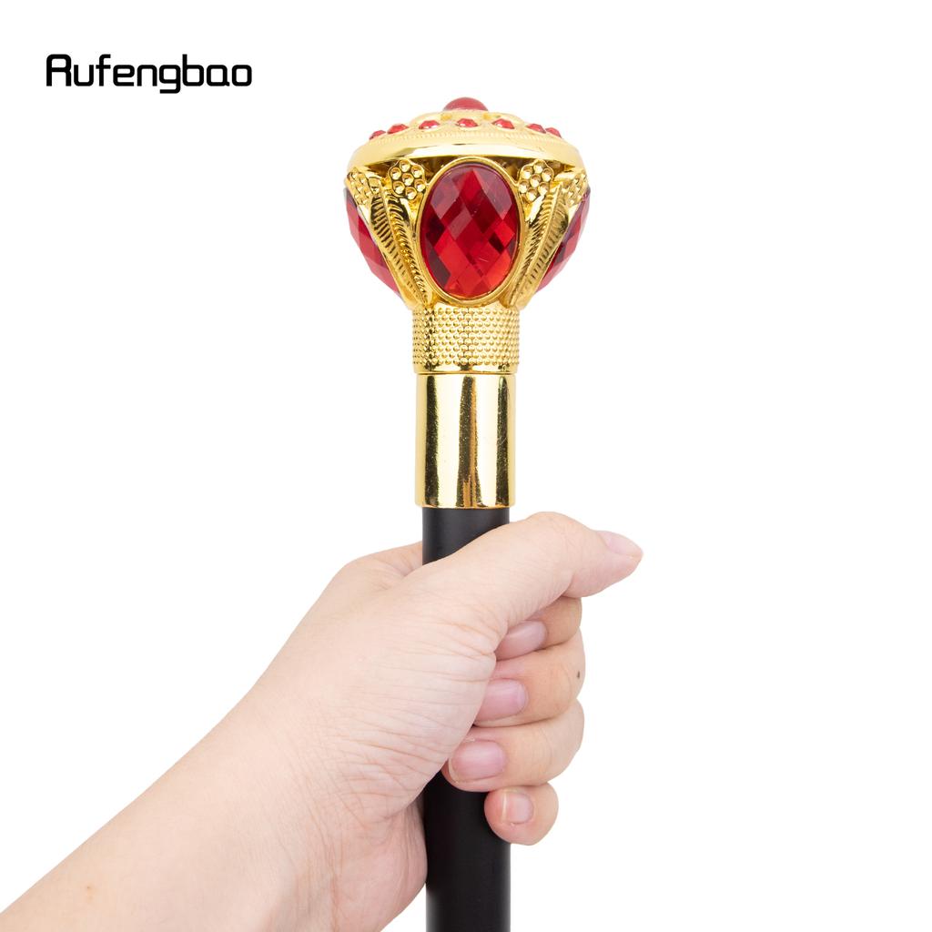 Золотой Красный Цветочный Шар Модная Трость Декоративная Трость Косплей Винтажная Вечеринка Модная Трость Посох 91 см