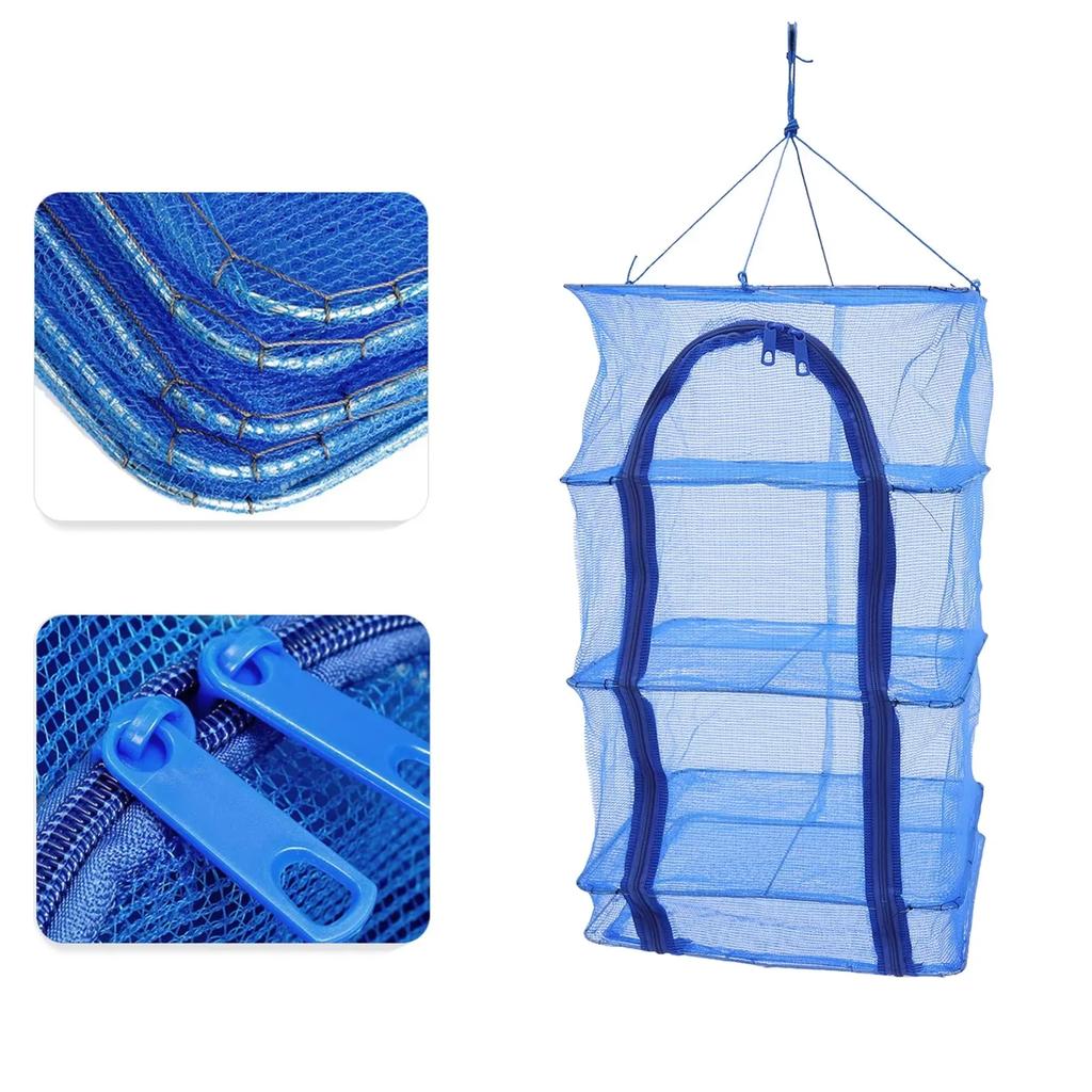 4-Layer Drying Net, Herbal and Fish Drying Net with Zipper