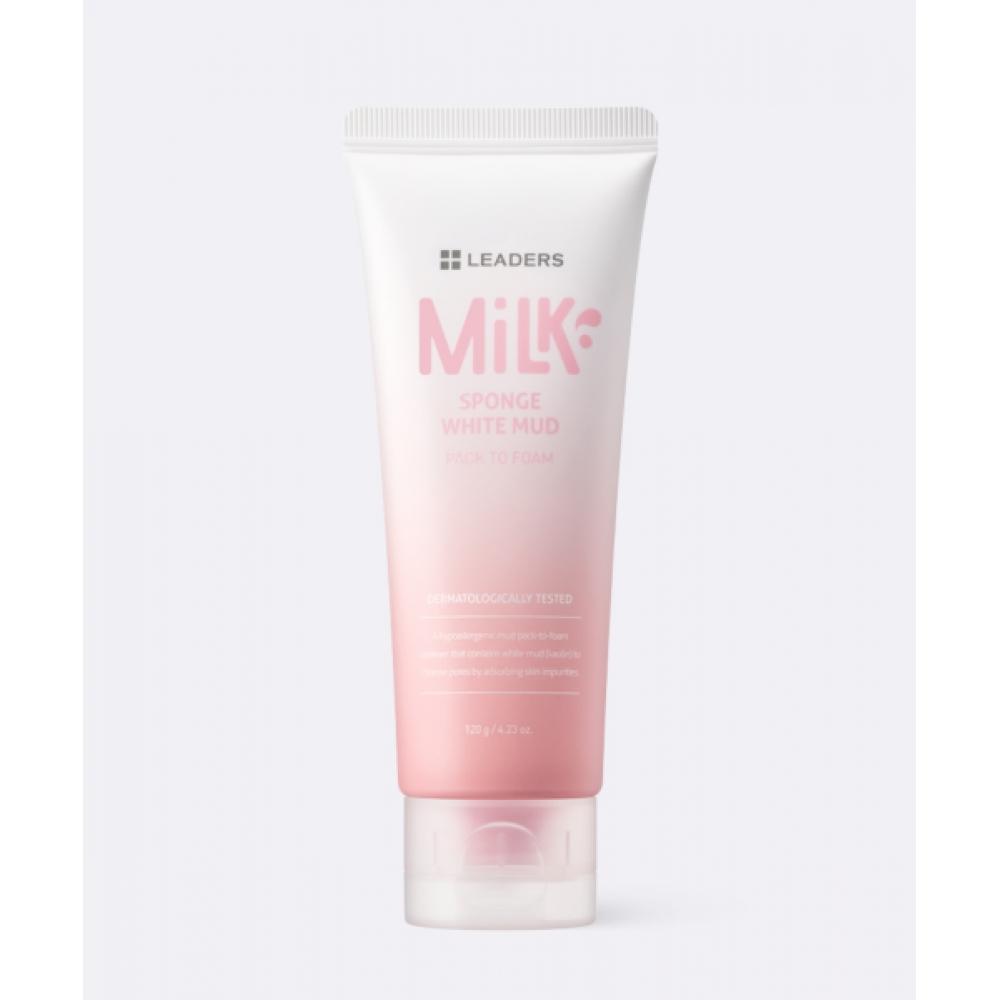 Leaders Cosmetics Leaders Молочная губка Белая глина Facto Пена Очищающее средство One Step 120 г