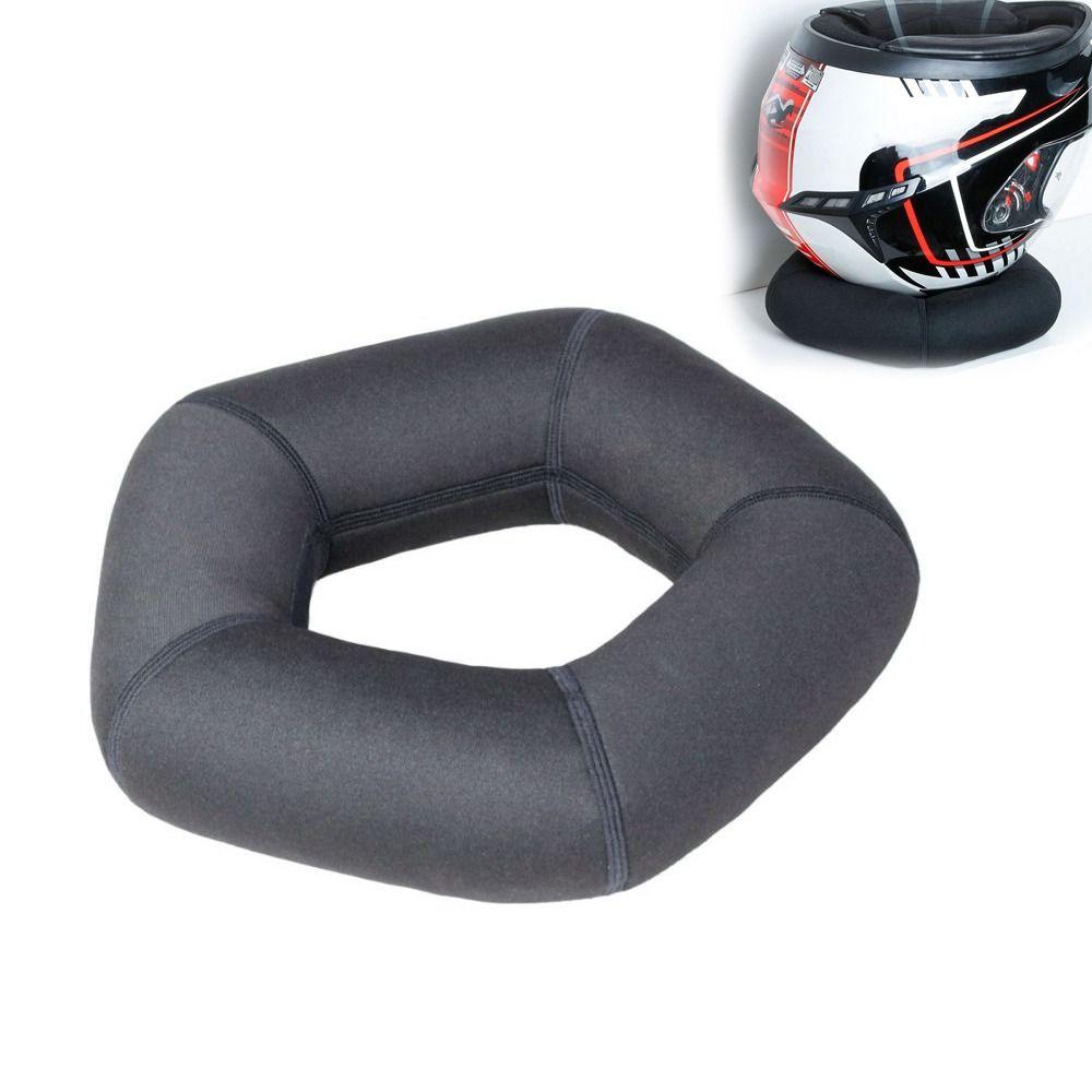 Hollow Motorcycle Helmet Rack Slow Rebound Helmets Support  Cushion Base  Dirt Bike