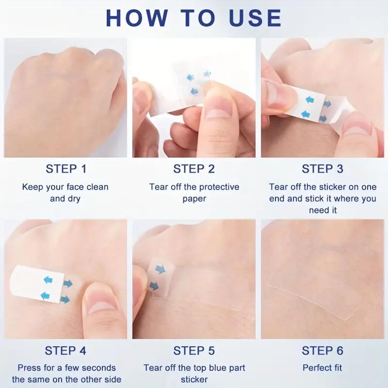 Лента для подтяжки лица, для глаз, двойного подбородка и шеи, мгновенное подтягивание кожи, водонепроницаемая, прозрачные пластыри для коррекции фигуры, подтяжка лица