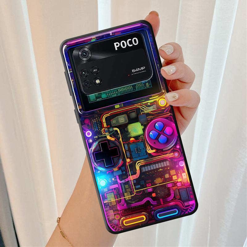 Чехол с рисунком игрового автомата для Xiaomi Poco C75 X4 Pro F3 F7 X7 C71 C51 C61 X3 NFC M5s M7 C40 C50 M3 M4 Pro X5 Мягкий чехол