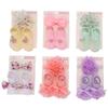 Newborn Baby Sock Headband Set Cute Bowknot Short Sock Headband for Infant Baby Girl Spring Summer Baby Stuff for 0-1 Year