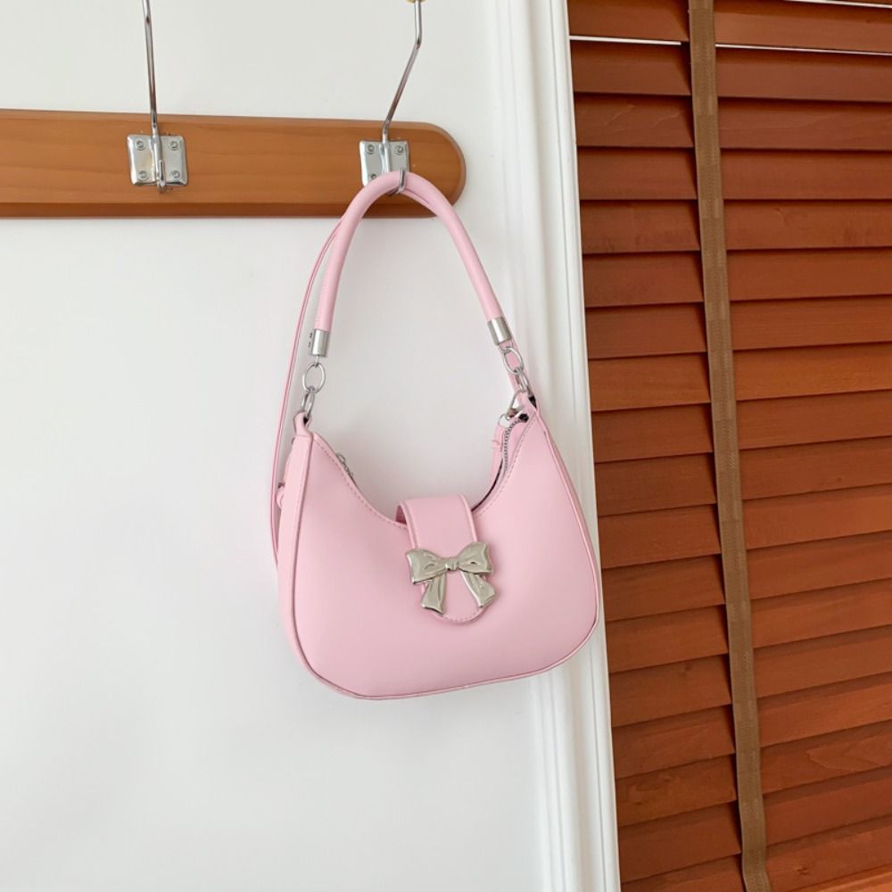 Сумка кроссбоди с бантом и бантиком в стиле Y2k, элегантная сумка-пельмень через плечо для улицы