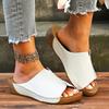 Fashion Women Wedge Slippers Summer Comfortable Buckle Woman Shoes Lightweight Fashion Slippers Open Toe Breathable Sandals Slides Women