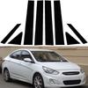 Автомобильные стойки стойки двери, окна, накладка, наклейки, наклейка для Hyundai Accent Verna Solaris i25 Accent, 4-дверный седан 2011 2012-2018