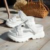 Fashion Fashion Summer Women Platformm Slippers Peep-toe Wedge Sport Sandals Slipper  Woman High Heels Black White Casual Beach Slides