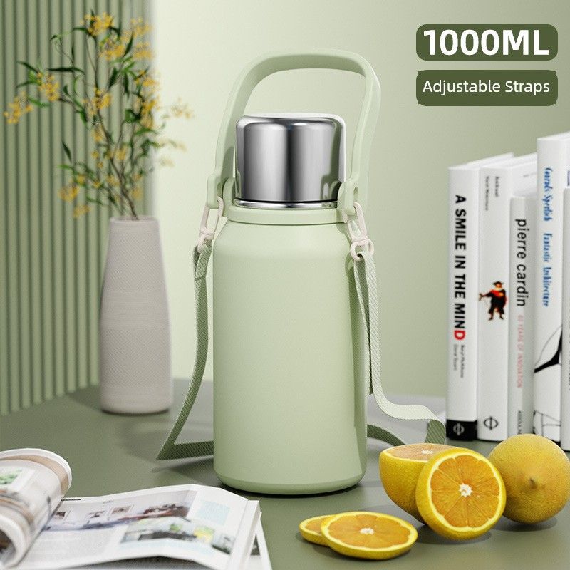 Thermos Cup, Travel Kettle, Tea Cup, Portable for Adults, Can Be Carried on the Body, Can Be Hung on the Body, and Can Be Used as a Water Bottle