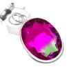 Двухцветный турмалин драгоценный камень 925 стерлинговое серебро ювелирный кулон 1,89" D6U68