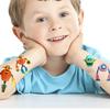10 Sheets/Pack Kids Cartoon Fake Tattoo Stickers for Children Creative Water Transfer Printing DIY Temporary Tattoo