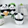 Mini Panda Charming Plush Toy Keychain Cute Animal Accessory For Bags And Cars