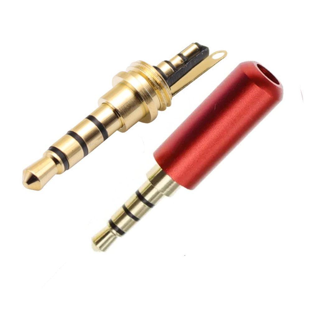 Stereo 3.5MM Plug Male Headphone Jack 4 Poles 3.5 Jack Adapter 3.5MM Stereo Audio Connector