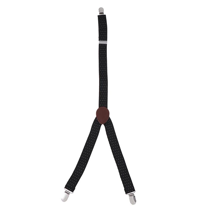 1 пара мужских подтяжек для рубашки, военный держатель, нескользящие зажимы, подвязки для ног