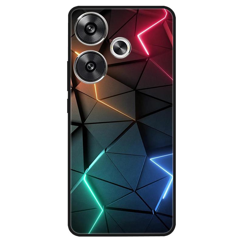 For Xiaomi Poco M6 4G Case Shockproof Soft Silicone TPU Bumper for Poco M6 4G Cover PocoM6 4G 2024 Lovely Luxury Cartoon Fundas