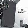 Чехол для Xiaomi Poco F7 Чехол для Xiaomi Poco F7 5G Бампер Роскошный Матовый ПК + ТПУ Ударопрочный Защитный Чехол для Телефона Xiaomi Poco F7