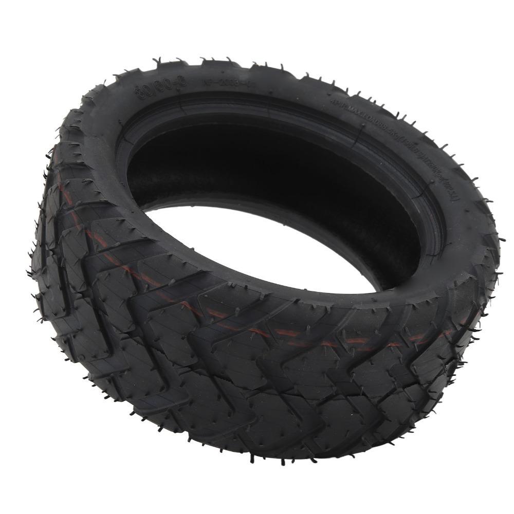 Thickened Electric Scooter Tire 80/60‑6 Rubber Tire Durable Tubeless Tire Outdoor Enthusiasts