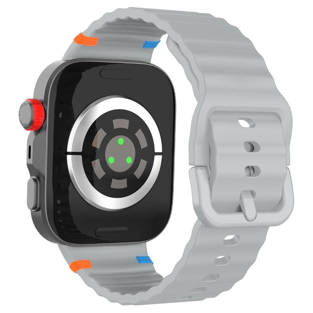 Silicone Watch Strap for Huawei Watch Fit 4 Pro/Fit 4/Fit 3 Wave Stitching Line Design Wrist Band