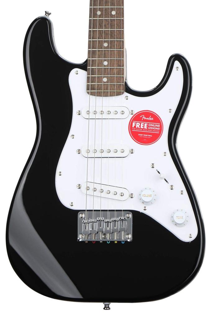 Fender Электрогитара Squier by Fender Mini Laurel Black Strat®, накладка на гриф,