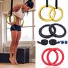 Professional Gymnastic Ring Pull Up Gym Ring with Adjustable Strap Workout for Home Gym Crossfit Body Strength Muscle Training