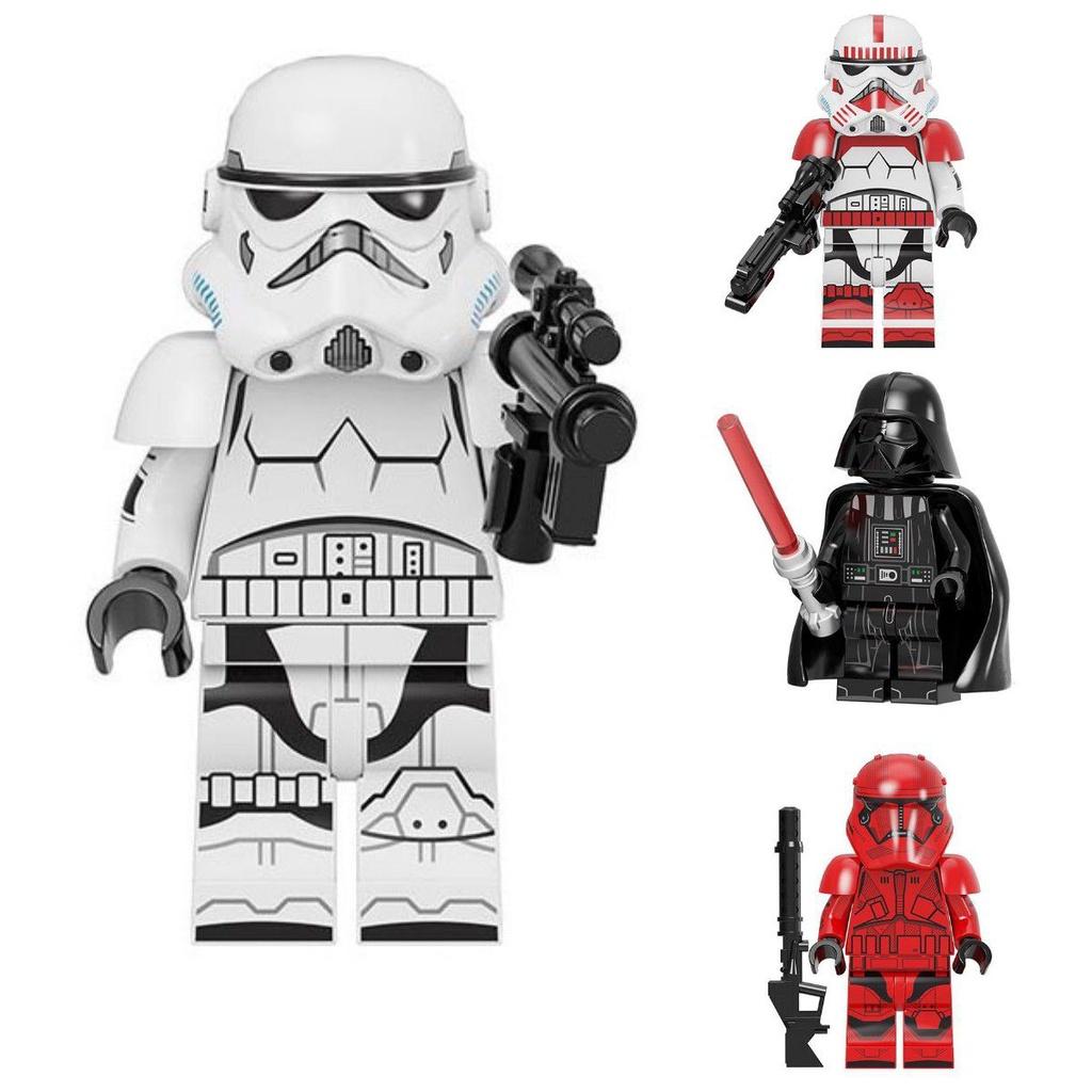 Blocks Minifigures Buliding Bricks Figures Stormtrooper Darth Vader