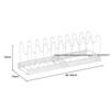 Cookware Storage Rack Pan Pot Storage Organizer Kitchen Accessories Adjustable Dish Bowl Drying Shelf Multi-Functional
